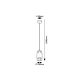 RABALUX Visilica Dimitri crna, E27 40W - 3125