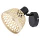 Rabalux Spot rasveta Rattan E14 1x MAX 15W mat crno (3133) - 3133-1-1
