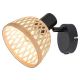 Rabalux Spot rasveta Rattan E14 1x MAX 15W mat crno (3133) - 3133-1-1