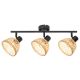 Rabalux Spot rasveta Rattan E14 3x MAX 15W mat crno (3135) - 3135