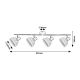 Rabalux Spot rasveta Rattan E14 4x MAX 15W mat crno (3136) - 3136