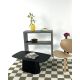 HANAH HOME Klub sto Lilyum Large, crna - EP3056921