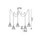 Rabalux Visilica Farfalle E27 5x MAX 40W crna (3150) - 3150