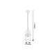 Rabalux Visilica Zelkova E27 1x MAX 40W brušeni aluminijum (3154) - 3154
