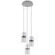 Rabalux Visilica Zelkova E27 3x MAX 40W brušeni aluminijum (3155) - 3155