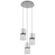 Rabalux Visilica Zelkova E27 3x MAX 40W brušeni aluminijum (3155) - 3155