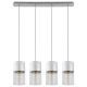 Rabalux Visilica Zelkova E27 4x MAX 40W brušeni aluminijum (3156) - 3156