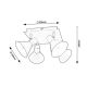 Rabalux Spot rasveta Alvaro E14 4x MAX 40W mat crno (3159) - 3159