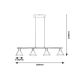 Rabalux Visilica Alvaro E27 4x MAX 40W mat crno (3160) - 3160