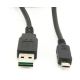 GEMBIRD Adapter kabl, USB 2.0 na USB Micro, obostrani, CC-mUSB2D-1M, 1m, crna - 6523
