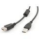 GEMBIRD CCF-USB2-AMAF-6 USB 2.0 A-plug A-socket kabl with ferrite core 1.8m - 2521