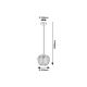 Rabalux Visilica Monet E27 1x MAX 40W hrom (3177) - 3177