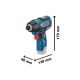 BOSCH Aku udarni odvrtač GDR 12V-110 2x3,0Ah motor bez četkica 06019E0005 - 06019E0005