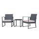 eHomeGarden Balkonska garnitura trodelna Sitonija - 32-758000