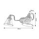 Rabalux Kupatilska rasveta Antoine E14 2x MAX 40W hrom (3208) - 3208