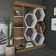 HANAH HOME Polica za knjige Sueno, braon/bela - 322RTC1112