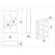 HANAH HOME Polica Artemis, svetlobraon/bela - EP3056939