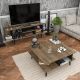 HANAH HOME Klub sto Akya, braon/crna - 322RTC1208