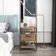 HANAH HOME Noćni stočić Alba, crna/braon - 322RTC1604