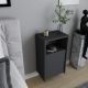 HANAH HOME Noćni ormarić Carlin, antracit - 322RTC1627