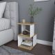 HANAH HOME Noćni stočić Carter, krem/bela - 322RTC1636