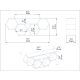 HANAH HOME TV komoda Bal, bela/krem - 322RTC2101