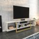 HANAH HOME TV komoda Asal, mermer bela/zlatna - 322RTC2111