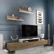 HANAH HOME TV komoda Lusi, bela/braon - 322RTC2154