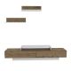 HANAH HOME TV komoda Lusi, bela/braon - 322RTC2154