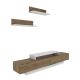 HANAH HOME TV komoda Lusi, bela/braon - 322RTC2154