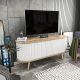 HANAH HOME TV komoda Stor, bela/krem - 322RTC2183