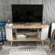 HANAH HOME TV komoda Stor, bela/krem - 322RTC2183