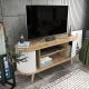 HANAH HOME TV komoda Stor, bela/krem - 322RTC2183