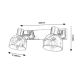 Rabalux Spot rasveta Tarien E14 2x MAX 40W hrom (3249) - 3249-1