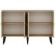 HANAH HOME Komoda Ahart, braon - 327ODS1224