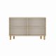 HANAH HOME Komoda Rodney, mermerna krem - EP3057002
