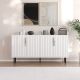 HANAH HOME Komoda Clara, bela/crna - EP3057035