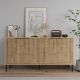 HANAH HOME Komoda Lurea, svetlo braon - EP3057056