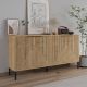 HANAH HOME Komoda Lurea, svetlo braon - EP3057056