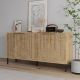 HANAH HOME Komoda Lurea, svetlo braon - EP3057056