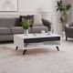 HANAH HOME Klub sto Century, bela/crna - EP3057068