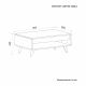 HANAH HOME Klub sto Century, bela/crna - EP3057068