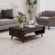 HANAH HOME Klub sto Century, tamno braon/crna - EP3057083