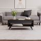 HANAH HOME Klub sto Century, tamno braon/crna - EP3057083