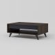 HANAH HOME Klub sto Century, tamno braon/crna - EP3057083