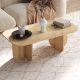 HANAH HOME Klub sto Becaj, svetlo braon - EP3057089