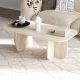 HANAH HOME Klub sto Becaj, mermerna krem - EP3057095
