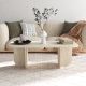 HANAH HOME Klub sto Becaj, mermerna krem - EP3057095
