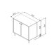 HANAH HOME Komoda Lina, antracit - EP3057107