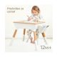 BBO Set sto i stolice za decu, natur/bela - 533-920285